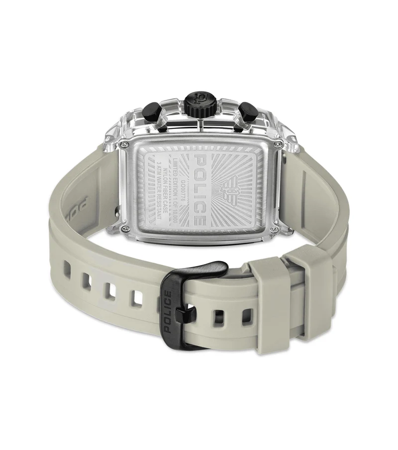 Police Clout Octet PEWGO00776X1 Herrenuhr Transparent • Quarz-Chronograph • 8 austauschbare Armbänder