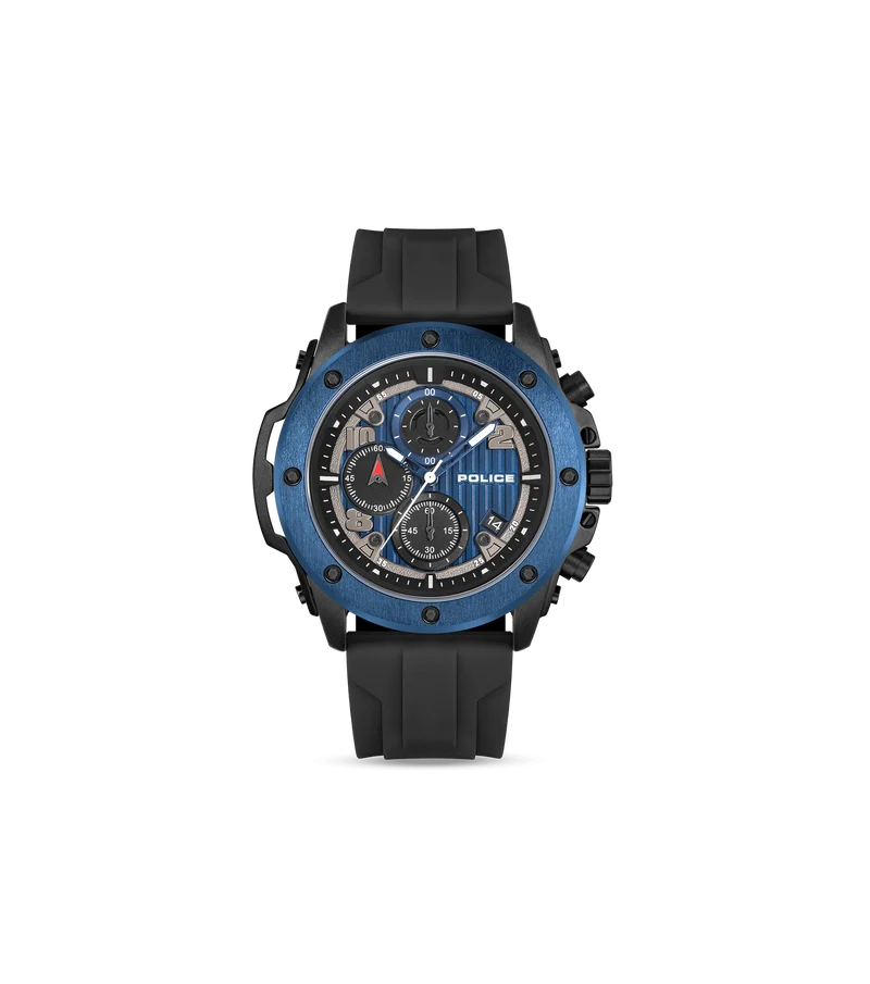 Police Clout Orb PEWGO00777X0 Herrenuhr Transparent • Chronograph • Austauschbare Armbänder