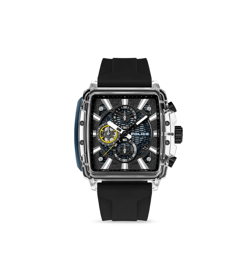 Police Clout Octet PEWGO00776X0 Herrenuhr Schwarz • Quarz-Chronograph • 8 austauschbare Armbänder