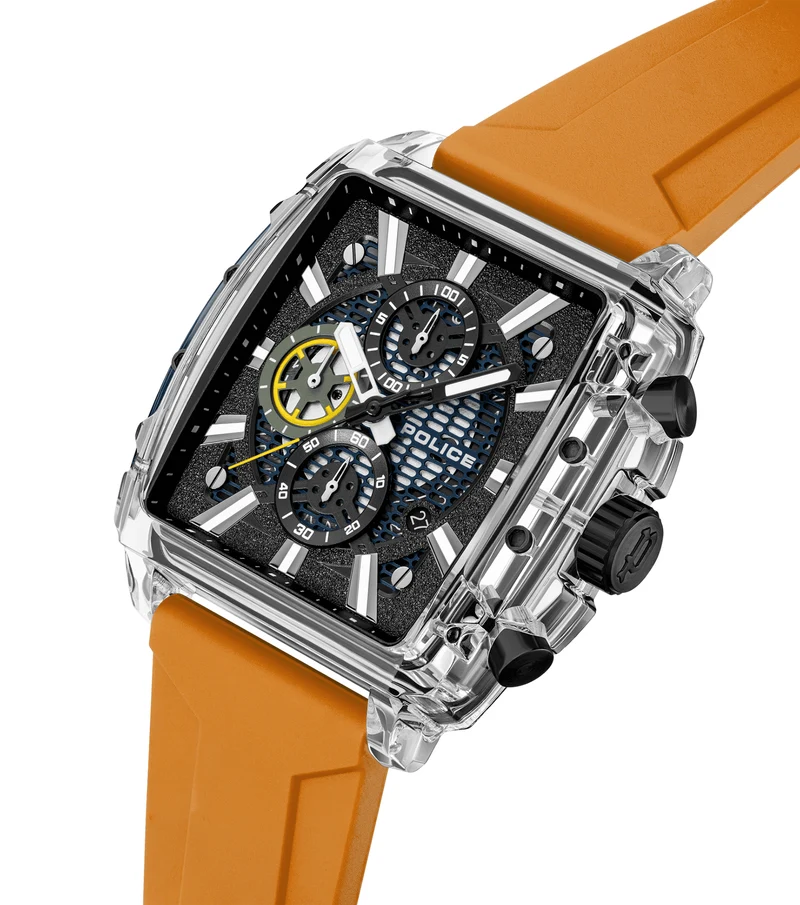 Police Clout Octet PEWGO00776X0 Herrenuhr Schwarz • Quarz-Chronograph • 8 austauschbare Armbänder