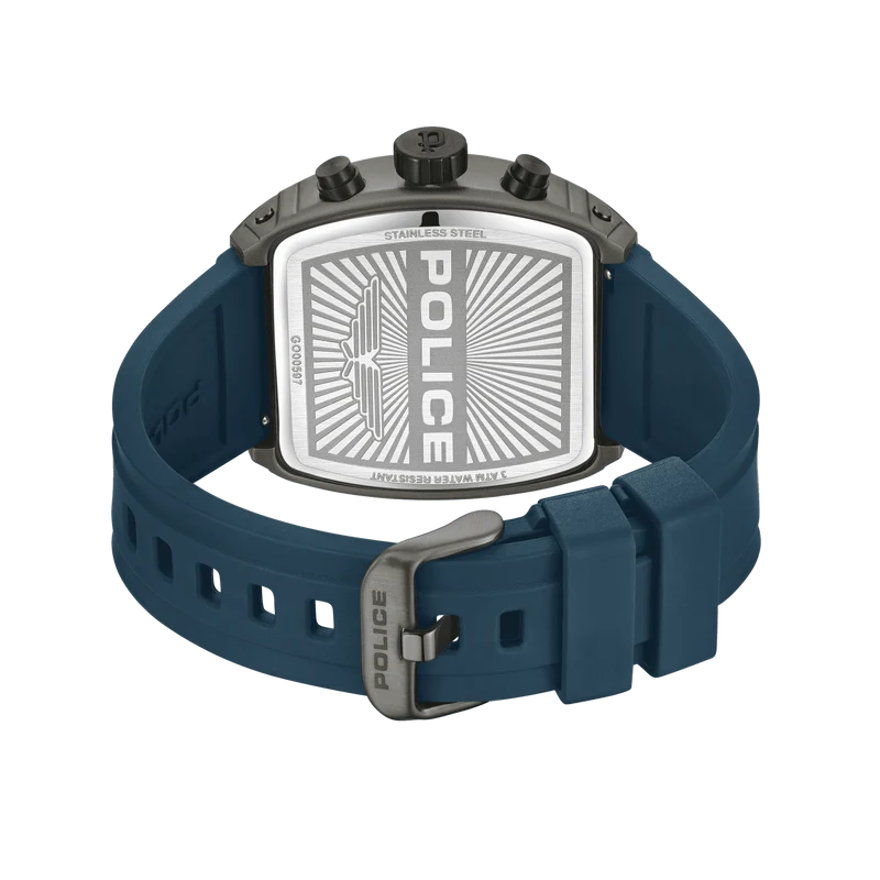 Police Coswig PEWGO0063102 Herrenuhr Blau • Quarz-Chronograph • Leichtmetallgehäuse mit IP-Beschichtung
