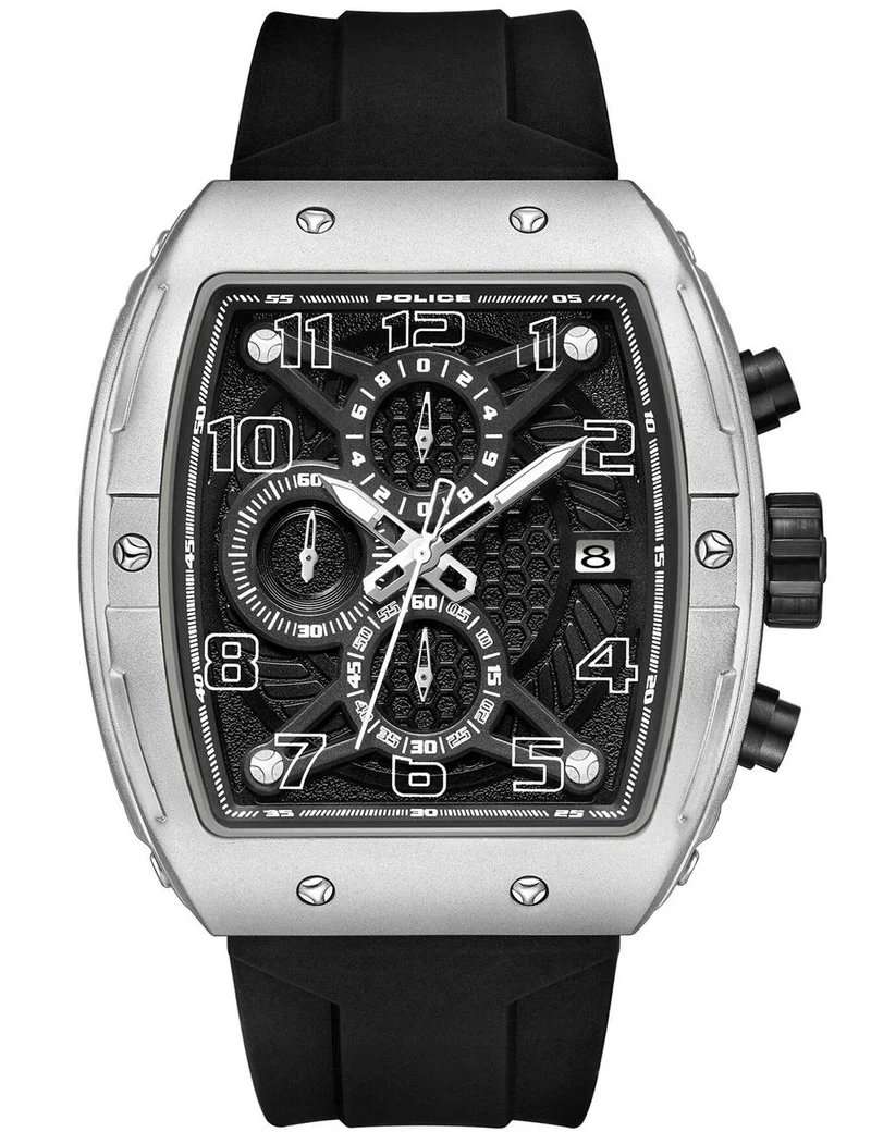 Police Coswig PEWGO0063101 Herrenuhr Schwarz • Quarz-Chronograph • Mineralglas
