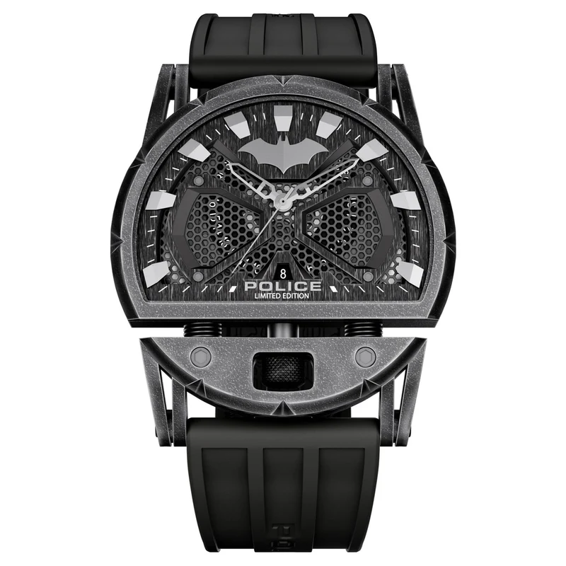 Police Dark Side PEWGN0075401 Herrenuhr Schwarz • Batman x Police Limited Edition • Mineralglas