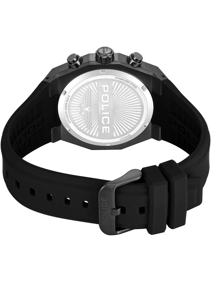 Police Steward PEWGO0093701 Herrenuhr Schwarz • Quarz-Chronograph • Mineralglas