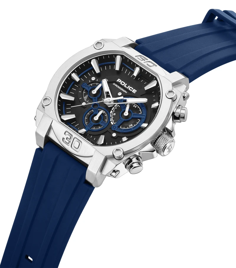 Police Norwood PEWGO0092904 Herrenuhr Blau • Chronograph • 5 ATM Wasserdicht