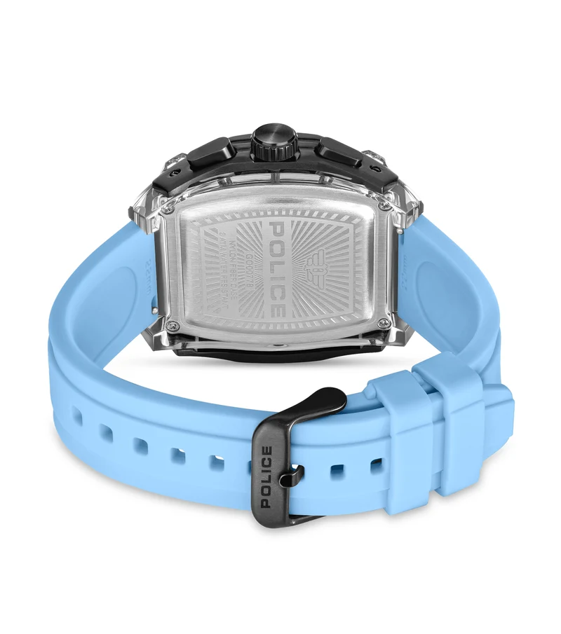Police Clout Tank PEWGO00778X4 Herrenuhr Schwarz • Quarz-Chronograph • 8 Wechselarmbänder