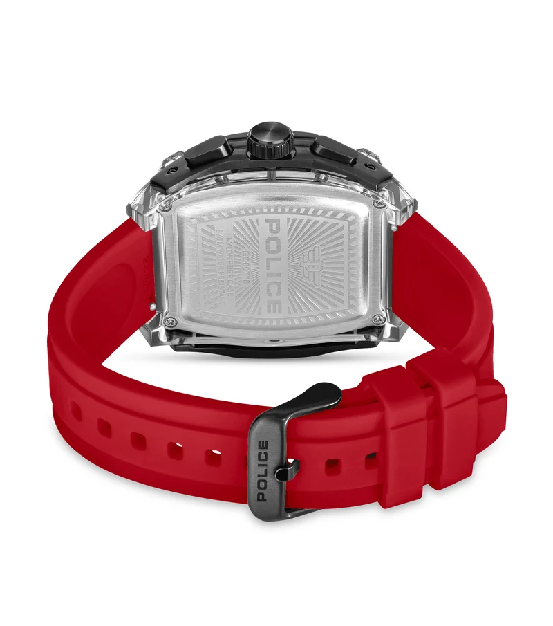 Police Clout Tank PEWGO00778X4 Herrenuhr Schwarz • Quarz-Chronograph • 8 Wechselarmbänder