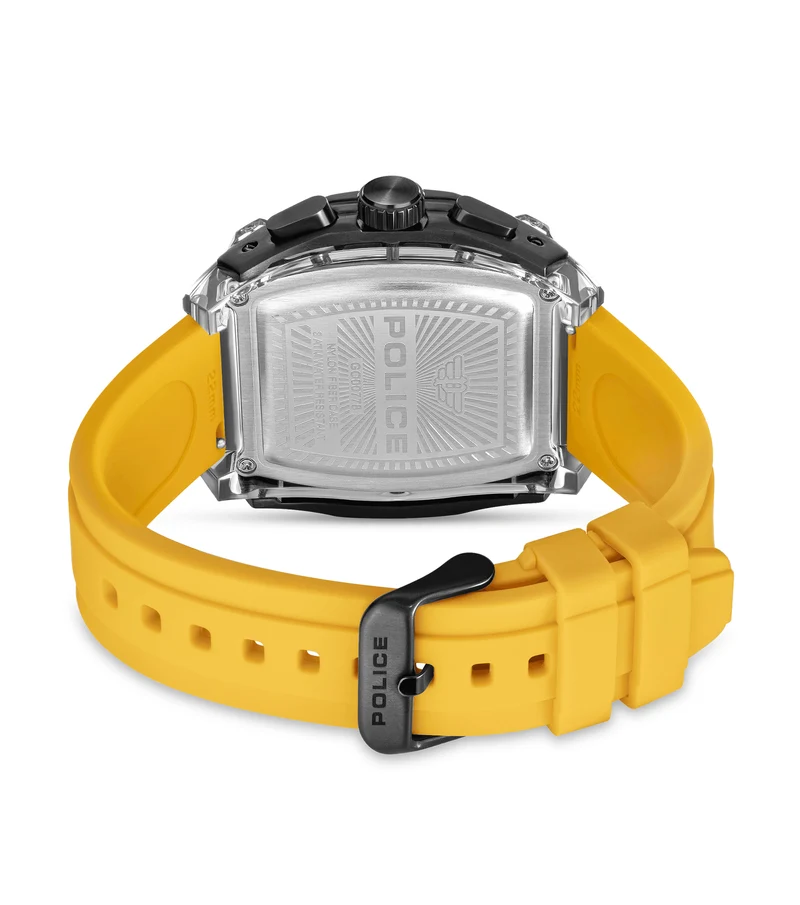 Police Clout Tank PEWGO00778X4 Herrenuhr Schwarz • Quarz-Chronograph • 8 Wechselarmbänder