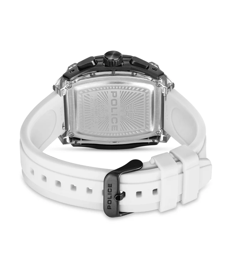 Police Clout Tank PEWGO00778X4 Herrenuhr Schwarz • Quarz-Chronograph • 8 Wechselarmbänder