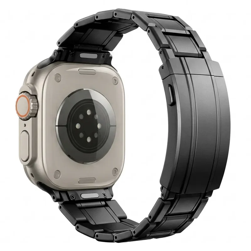 Apple Watch Ultra Verstellbares Titanarmband (Schwarz)