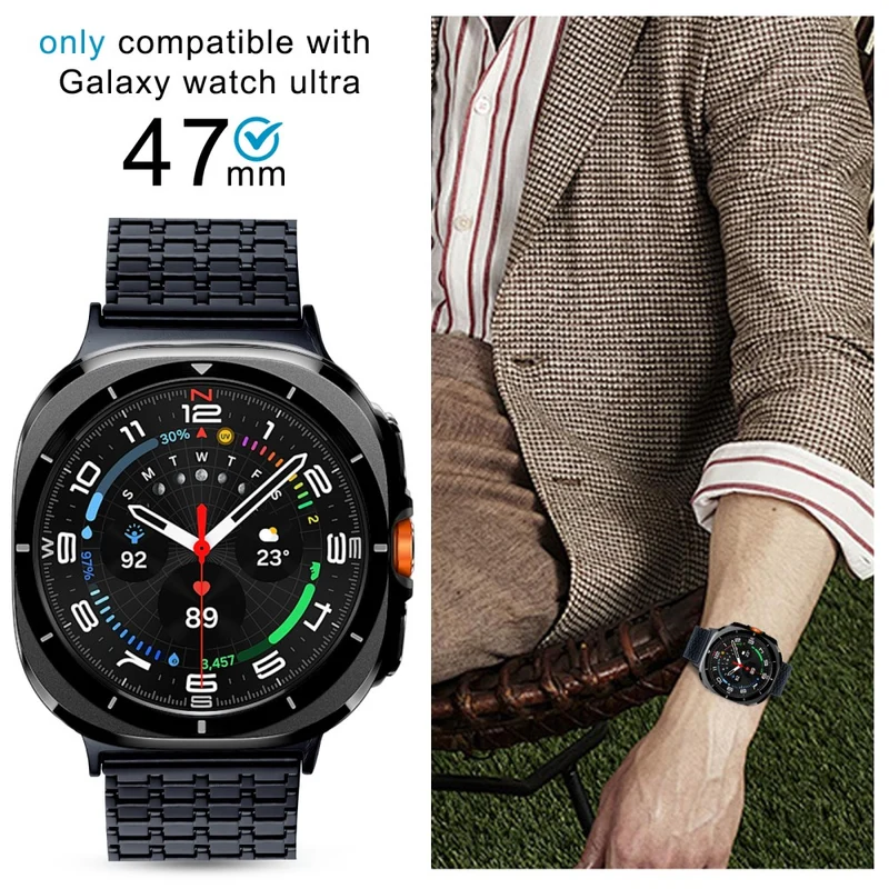 Sehr Cool Samsung Galaxy Watch Ultra 47mm Metall Armband