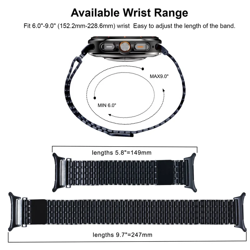 Sehr Cool Samsung Galaxy Watch Ultra 47mm Metall Armband