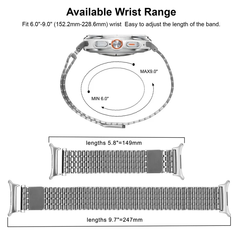 Unglaublich Cool Samsung Galaxy Watch Ultra 47mm Metall Armband