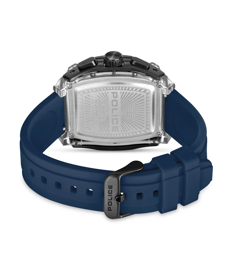 Police Clout Tank PEWGO00778X3 Herrenuhr Schwarz • Chronograph Set • 4 Wechselarmbänder