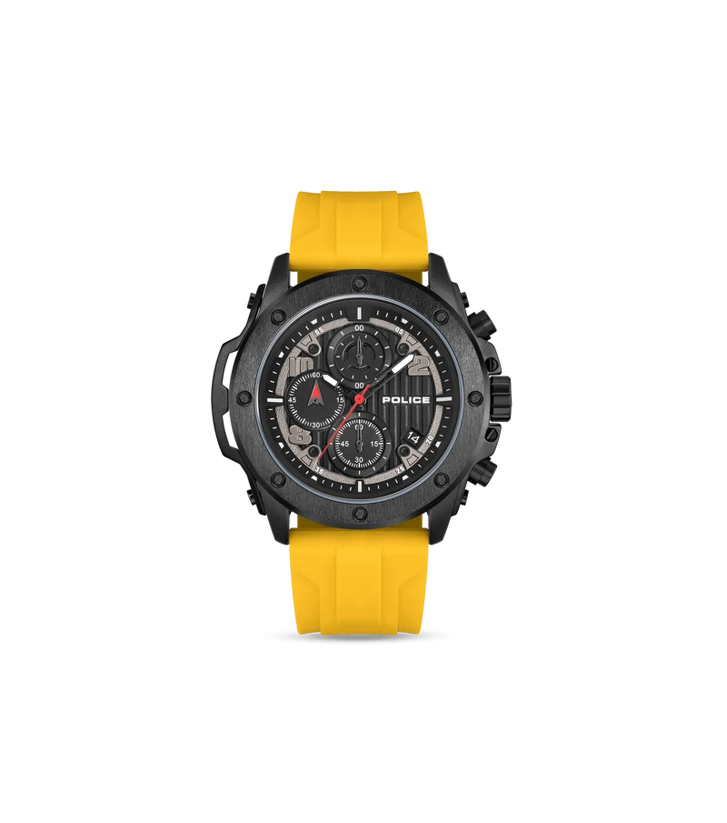 Police Clout Orb PEWGO00777X1 Herrenuhr Blau • Chronograph • Austauschbare Armbänder