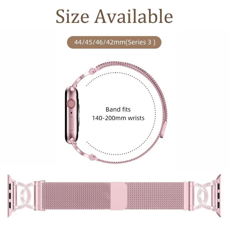 Fantastisch Apple Smartwatch Metall Und Strass Universell Armband