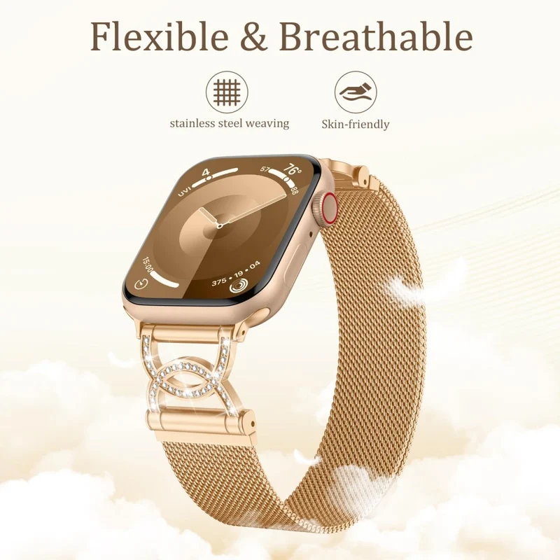Fantastisch Apple Smartwatch Metall Und Strass Universell Armband