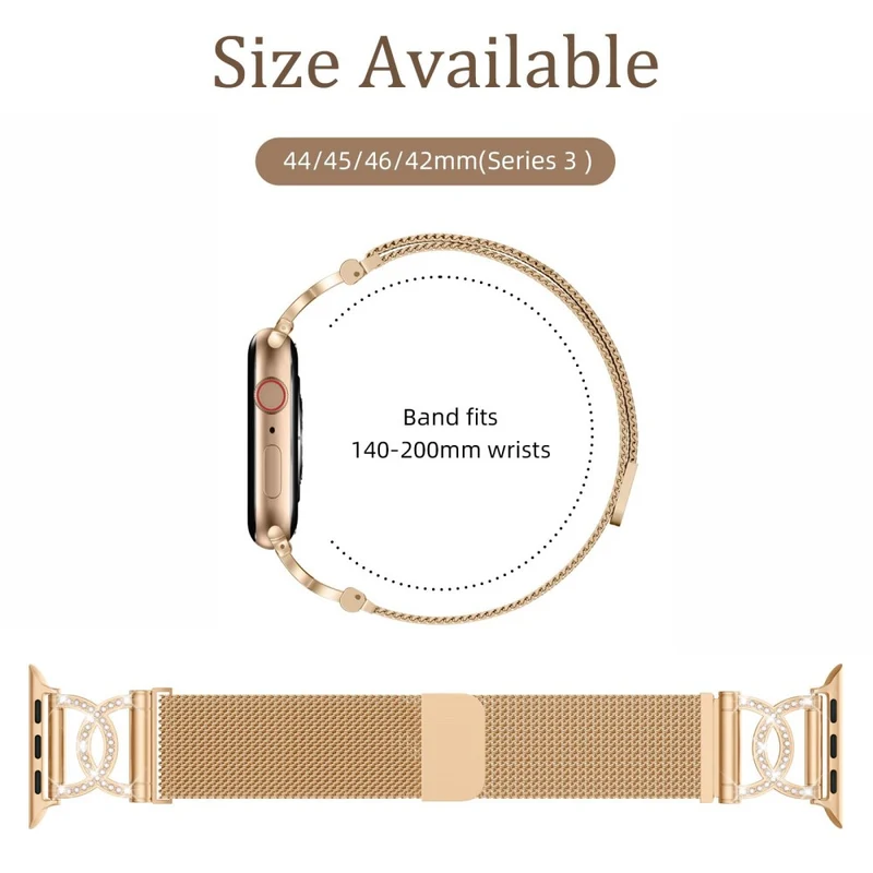 Fantastisch Apple Smartwatch Metall Und Strass Universell Armband