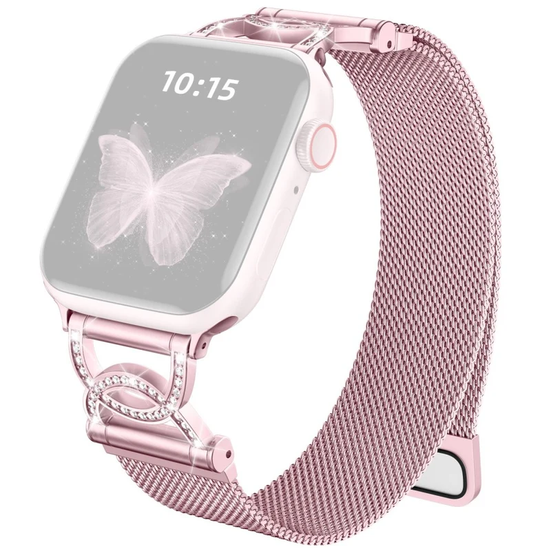 Unglaublich Cool Apple Smartwatch Metall Und Strass Universell Armband