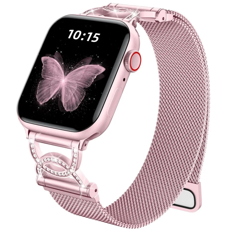 Unglaublich Cool Apple Smartwatch Metall Und Strass Universell Armband