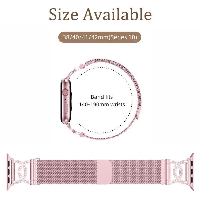 Unglaublich Cool Apple Smartwatch Metall Und Strass Universell Armband