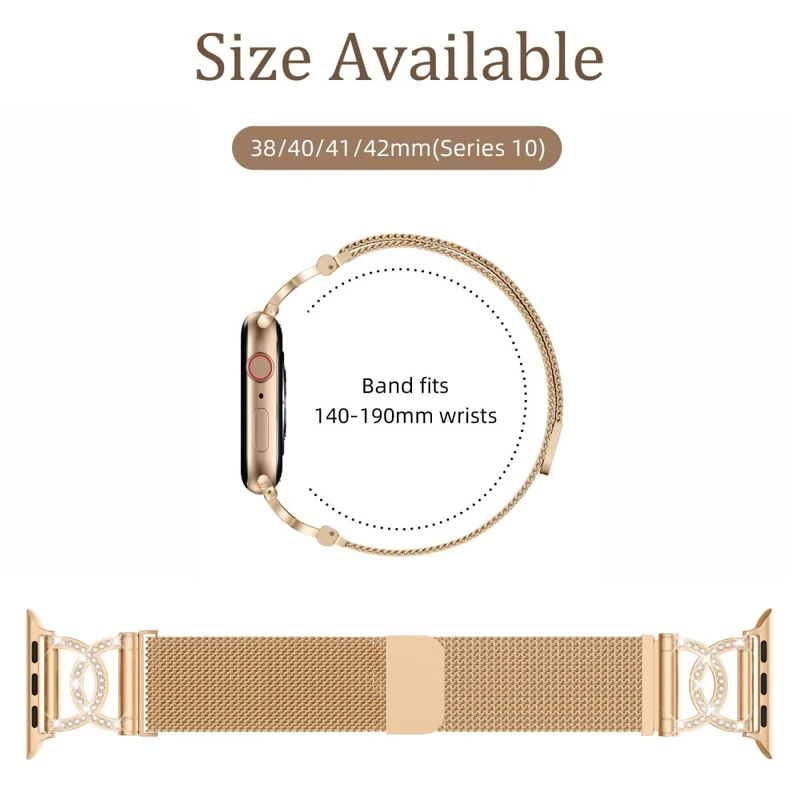 Unglaublich Cool Apple Smartwatch Metall Und Strass Universell Armband