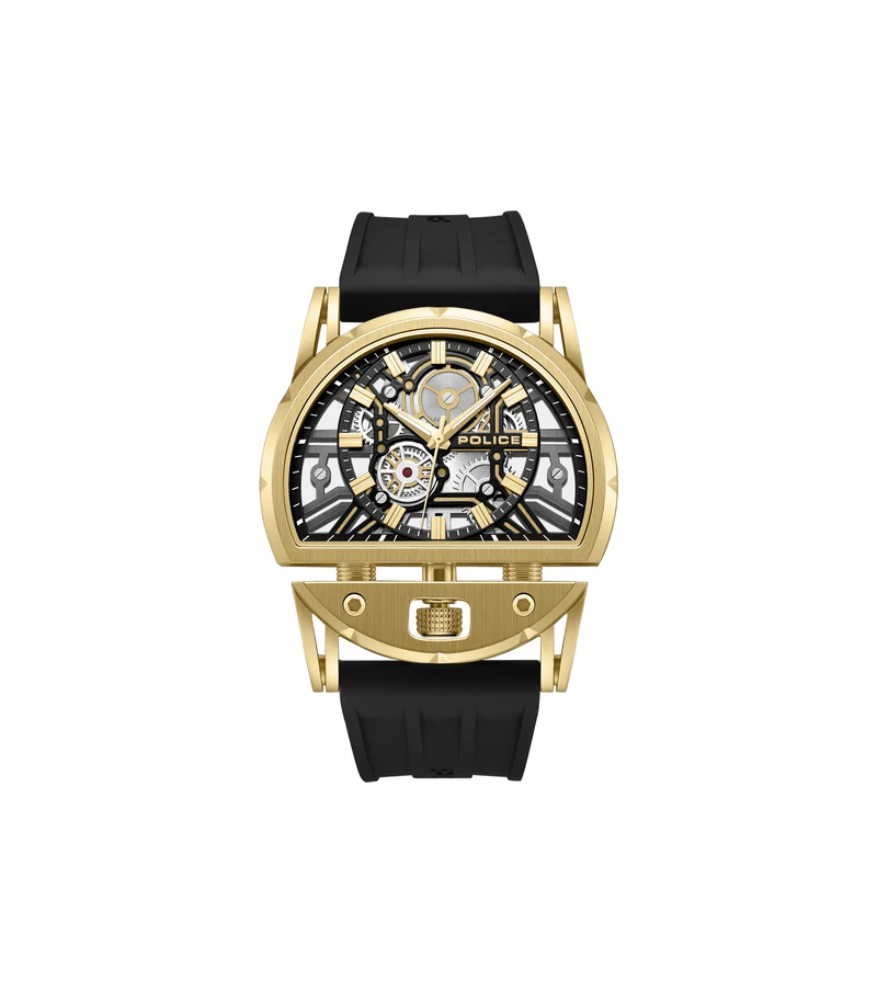 Police Daintree 2.0 PEWGM0081508 Herren • 46x53mm Gehäuse mit Gold-IP-Beschichtung • 5 ATM Wasserdicht
