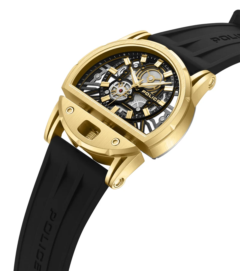 Police Daintree 2.0 PEWGM0081508 Herren • 46x53mm Gehäuse mit Gold-IP-Beschichtung • 5 ATM Wasserdicht
