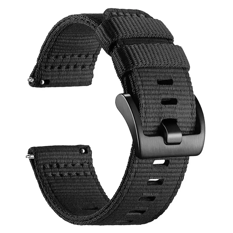 TicWatch Pro 5 Enduro Nylon-Schnallenarmband (Schwarz)
