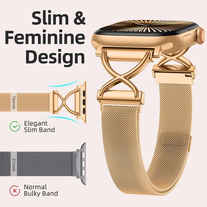 Wunderbar Apple Smartwatch Metall Universell Armband
