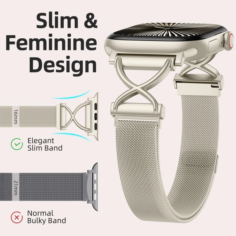 Wunderbar Apple Smartwatch Metall Universell Armband