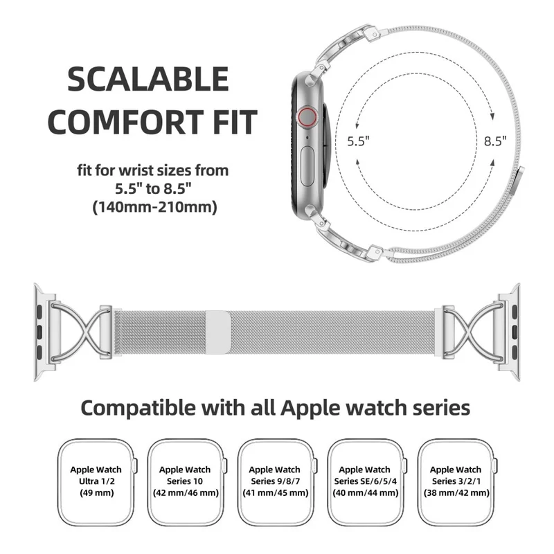 Mega Elegant Apple Smartwatch Metall Universell Armband