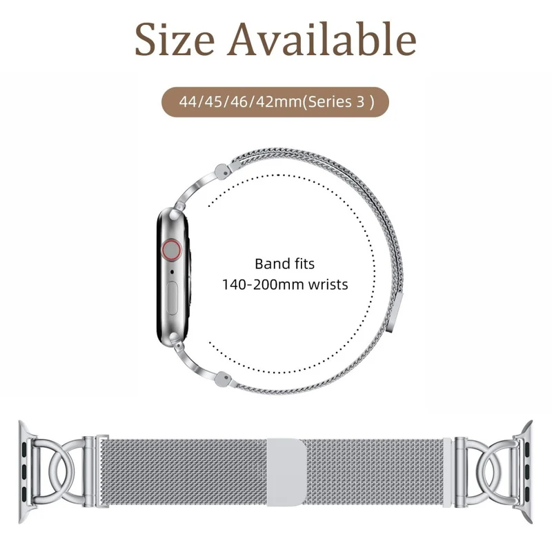 Bemerkenswert Elegant Apple Smartwatch Metall Universell Armband