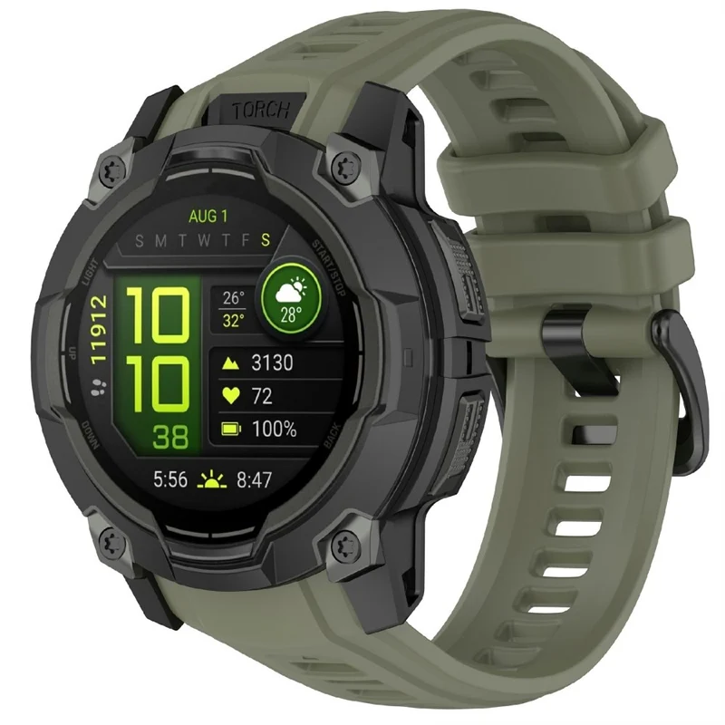 Unglaublich Bequem Garmin Instinct 3 AMOLED 50mm / Garmin Instinct 3 Solar 50mm Silikon Universell Armband