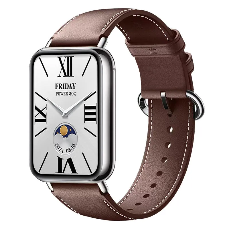 Redmi Watch 6 Lite Lederarmband (Dunkelbraun)