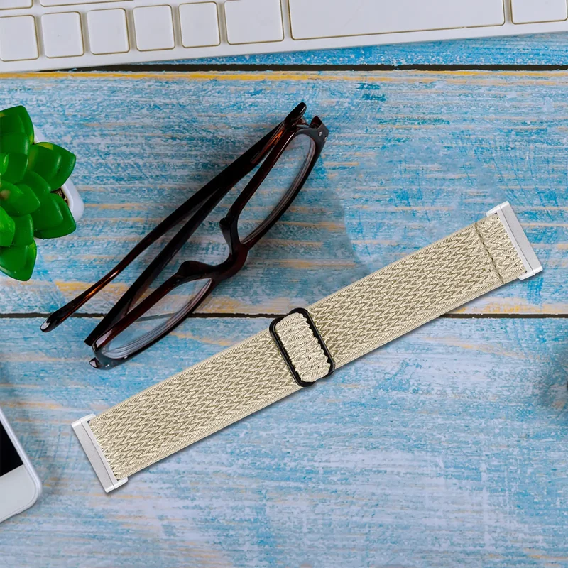 Fitbit Versa 3 Elastisches Armband (Beige)