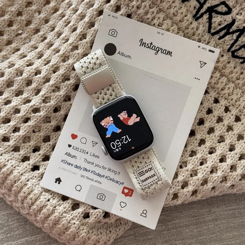 Absolut Angenehm Apple Smartwatch Nylon Universell Armband