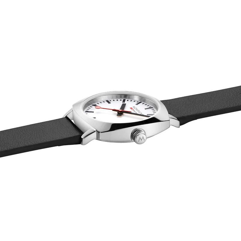 Mondaine Petite Cushion MSL.31110.LBV Damenuhr Schwarz • Saphirglas • Swiss Made