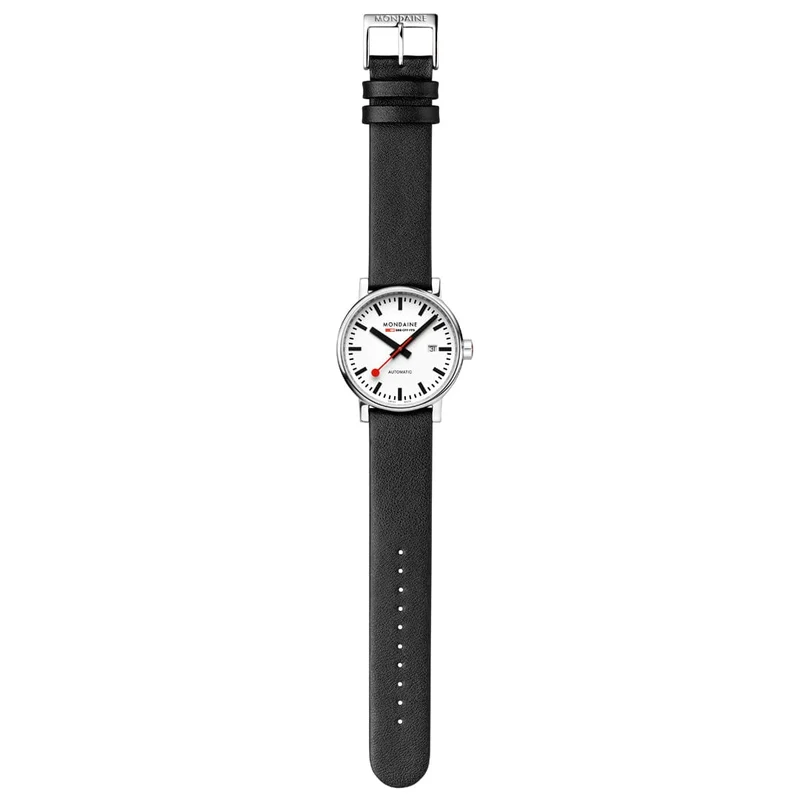 Mondaine evo2 MSE.40610.LBV Herrenuhr Schwarz • Automatikwerk Sellita SW 220-1 • Saphirglas