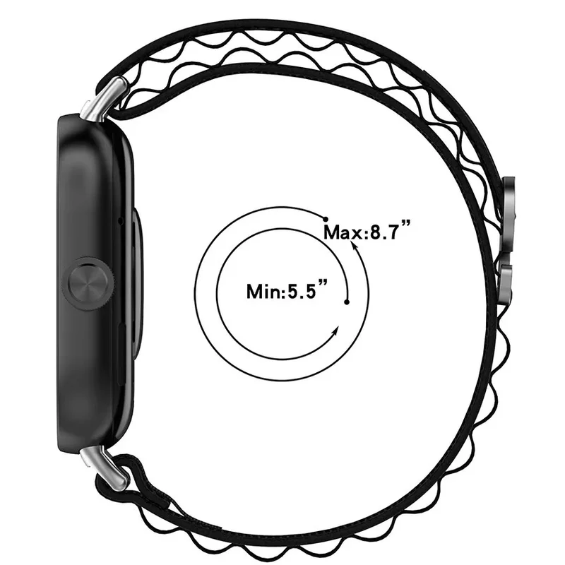 Redmi Watch 6 Lite Alpine Nylon Armband (Schwarz)