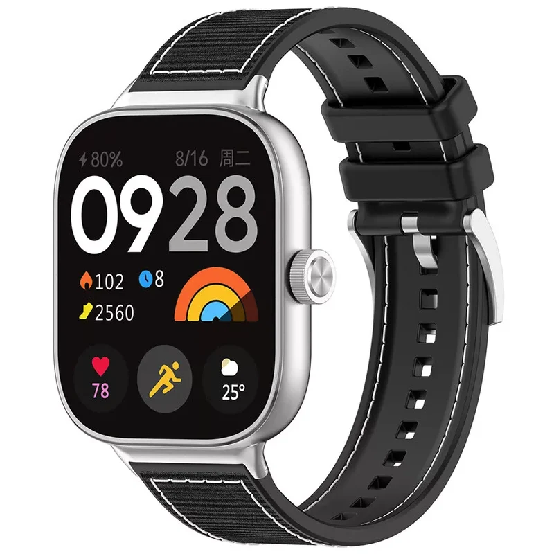 Redmi Watch 6 Active Nylon Hybrid Armband (Schwarz)