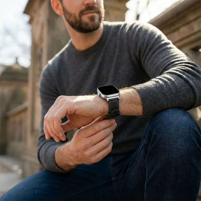 Redmi Watch 6 Active Nylon Hybrid Armband (Schwarz)