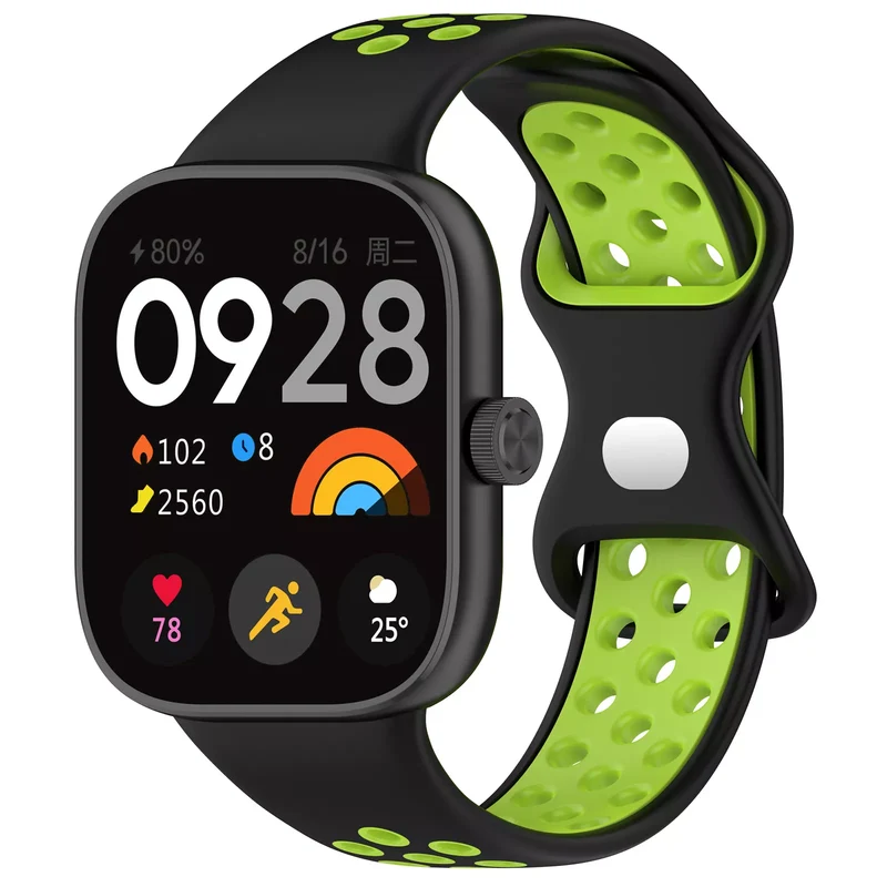 Redmi Watch 6 Active Sportarmband (Schwarz/Limette)