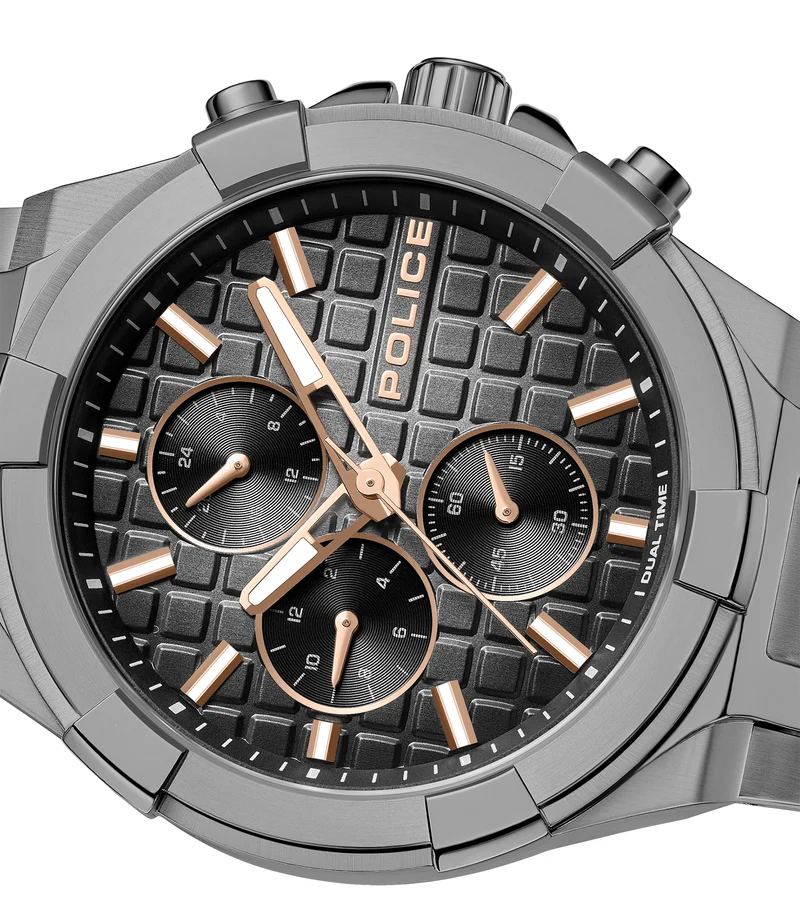 Police Guardian PEWGK0082005 Herrenuhr Silber • Multifunktions-Chronograph • Edelstahlgehäuse