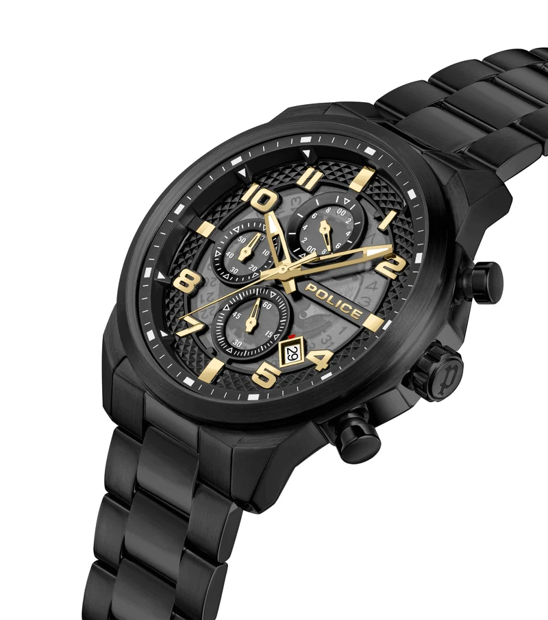 Police Soul PEWGK0053902 Herrenuhr Schwarz • Multifunction-Werk • 5 ATM Wasserdicht