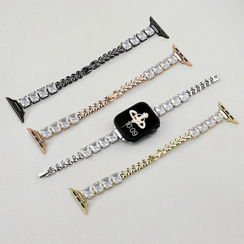 Sehr Schön Apple Smartwatch Metall Und Strass Universell Armband