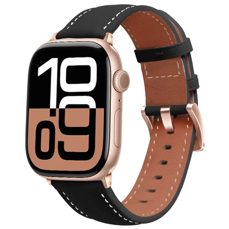 Unglaublich Robust Apple Smartwatch Echtes Leder Universell Armband