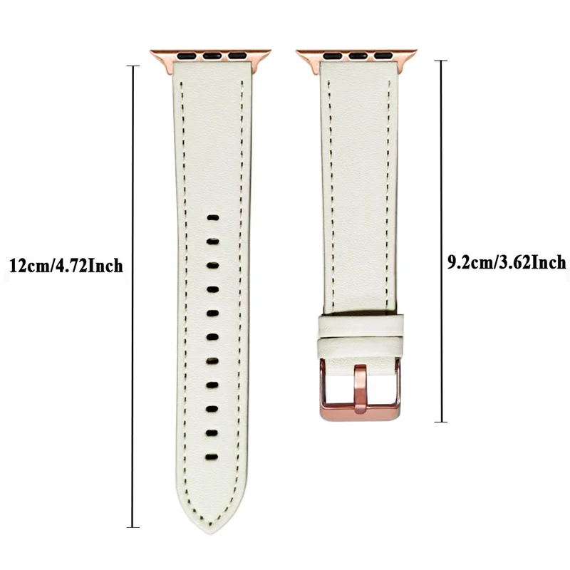 Haltbar Apple Smartwatch Echtes Leder Universell Armband