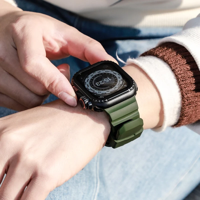 Mega Bequem Apple Smartwatch Silikon Universell Armband