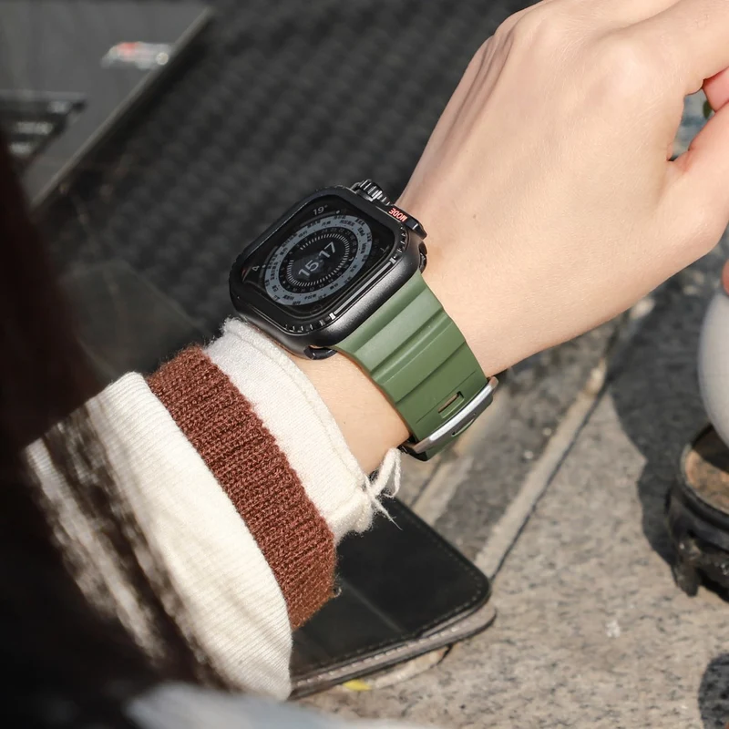 Mega Bequem Apple Smartwatch Silikon Universell Armband